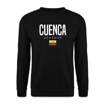 Cuenca Équateur Équatoriens - Sweat-shirt Unisexe - noir - Devant - Alina (178cm) & Michal (187cm)