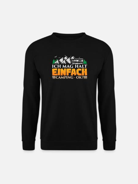 Camper Camping Caravan Saying - Unisex Sweatshirt - black