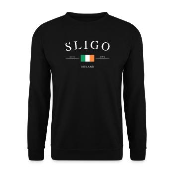 Sligo, Irlande – Souvenir et cadeau de vacances - Sweat-shirt Unisexe - noir - Devant - Alina (178cm) & Michal (187cm)
