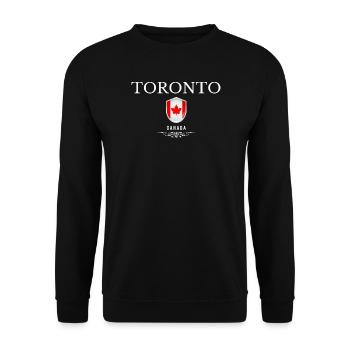 Toronto Canada, souvenir Toronto - Unisex Sweatshirt - black - Front - Alina (178cm) & Michal (187cm)