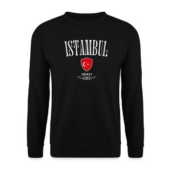 Istanbul Turkey, souvenir Istanbul - Unisex Sweatshirt - black - Front - Alina (178cm) & Michal (187cm)