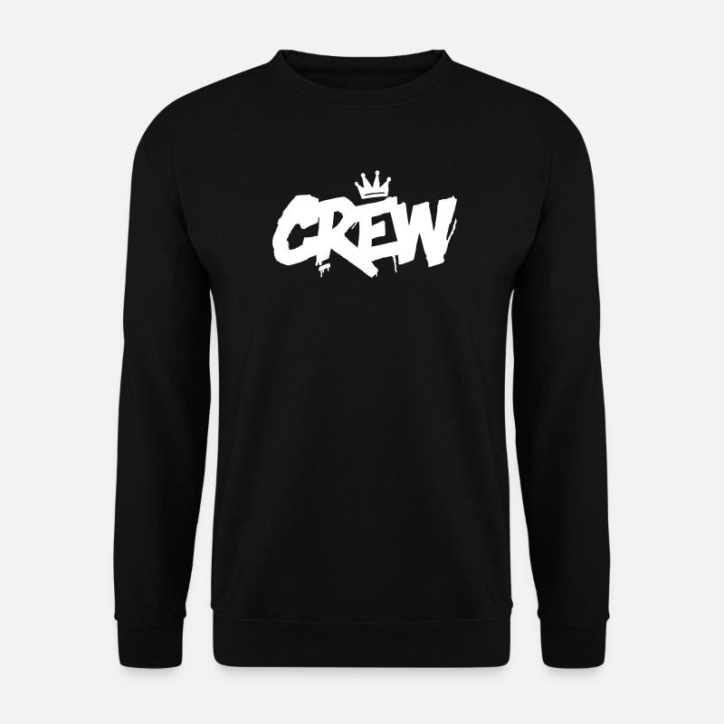 Crew Schriftzug - Unisex Pullover - Schwarz
