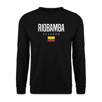 Riobamba Équateur Équatoriens - Sweat-shirt Unisexe - noir - Devant - Alina (178cm) & Michal (187cm)