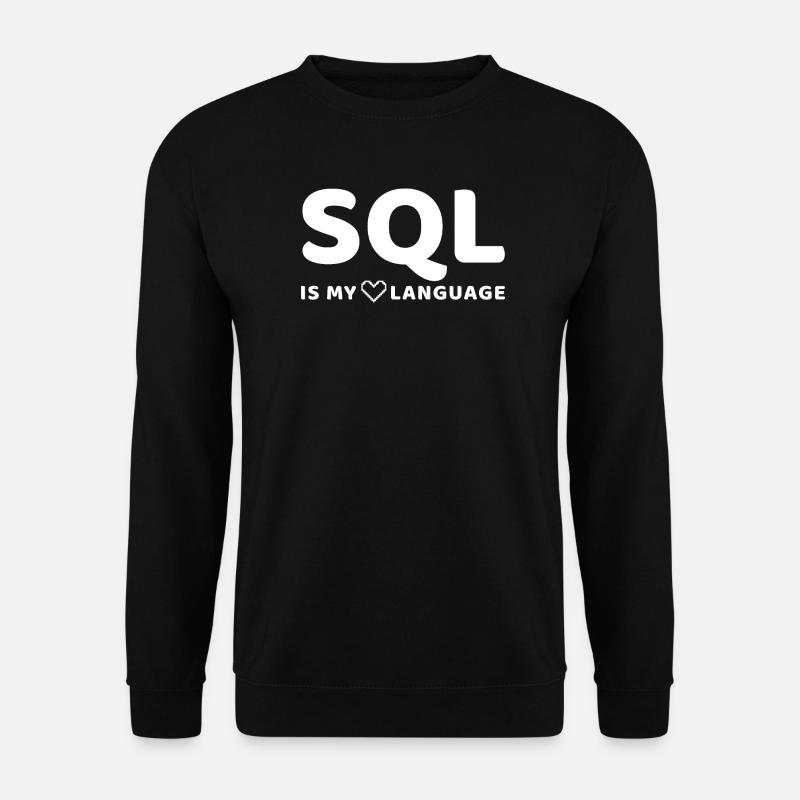 Himmlisches Codemuster auf dunklem Hintergrund - Unisex Pullover - Schwarz