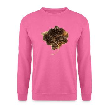 Elegantes Blatt - Unisex Pullover - Pink - Vorne