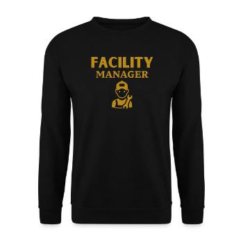 Facility Manager - Unisex Sweatshirt - black - Front - Alina (178cm) & Michal (187cm)