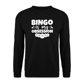 Bingo Player Bingo Is My Obsession Bingo - Unisex Sweatshirt - black - Front - Alina (178cm) & Michal (187cm)