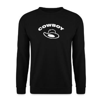 COWBOY - Unisex Pullover - Schwarz - Vorne - Alina (178cm) & Michal (187cm)
