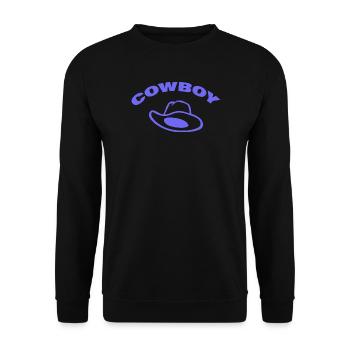 COWBOY - Unisex Pullover - Schwarz - Vorne - Alina (178cm) & Michal (187cm)