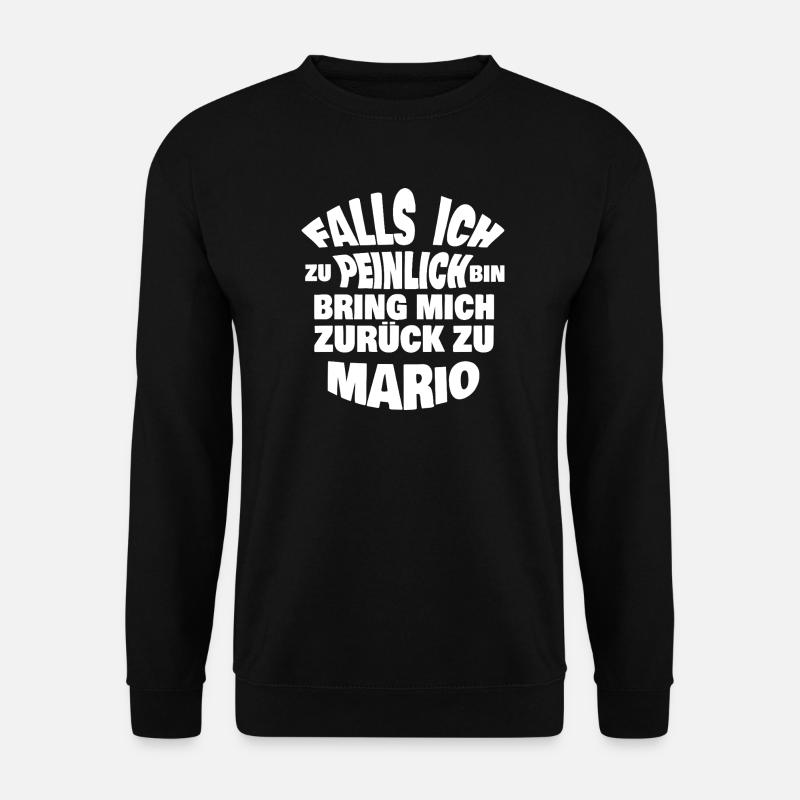 Lustiges Mario Zitat Design - Unisex Pullover - Schwarz