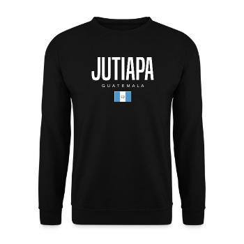 Jutiapa Guatemala Guatemalteken - Unisex Sweatshirt - black - Front - Alina (178cm) & Michal (187cm)