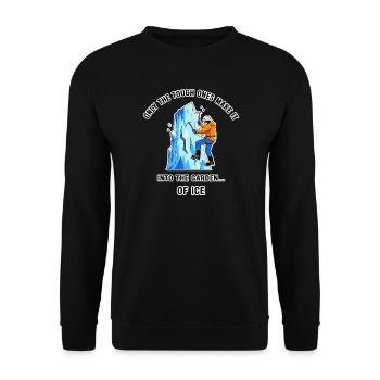 Garten aus Eis - Unisex Sweatshirt - black - Front - Alina (178cm) & Michal (187cm)