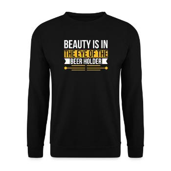 Beauty Beer Holder - Unisex Pullover - Schwarz - Vorne - Alina (178cm) & Michal (187cm)