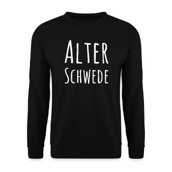 Vieux suédois Fun Design - Sweat-shirt Unisexe - noir - Devant - Alina (178cm) & Michal (187cm)
