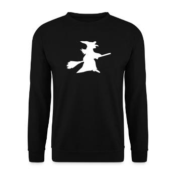 Fairytale magic witch in the forest - Unisex Sweatshirt - black - Front - Alina (178cm) & Michal (187cm)