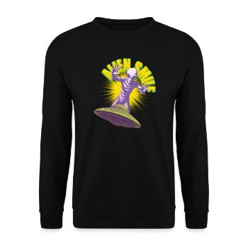 Extraterrestre sauveur - Sweat-shirt Unisexe - noir - Devant - Alina (178cm) & Michal (187cm)