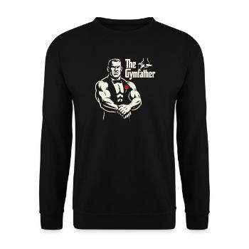 The GymFather Bold Poster Design - Unisex Sweatshirt - black - Front - Alina (178cm) & Michal (187cm)