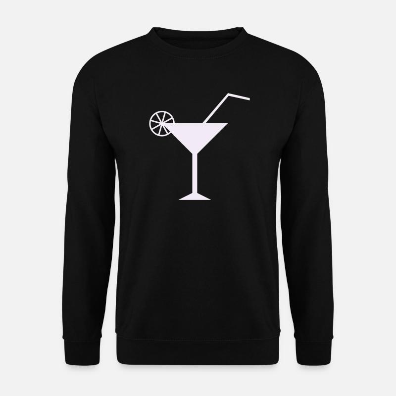 Design élégant de cocktail au citron - Sweat-shirt Unisexe - noir