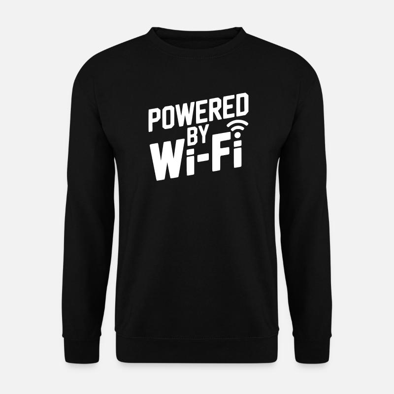 Powered by Wi-Fi - Unisex Sweatshirt - black