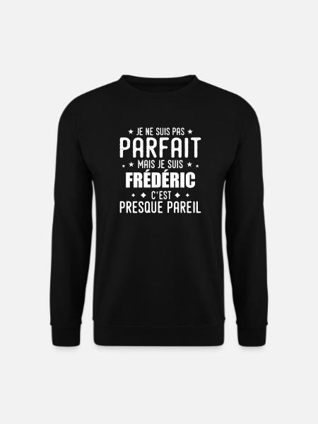 Frédéric: authentic, imperfect, top, perfection - Unisex Sweatshirt - black
