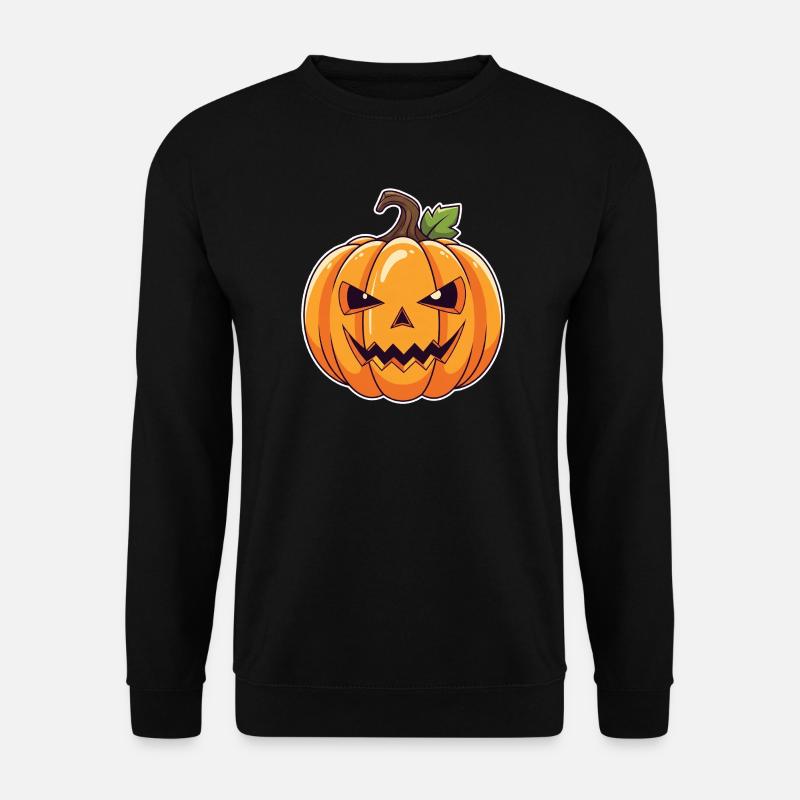 Spooky Pumpkin Head Halloween - Unisex Sweatshirt - black