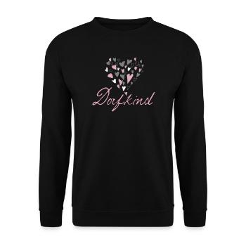 Dorfkind - Unisex Pullover - Schwarz - Vorne - Alina (178cm) & Michal (187cm)