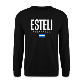Esteli Nicaragua Nicaraguan - Unisex Sweatshirt - black - Front - Alina (178cm) & Michal (187cm)