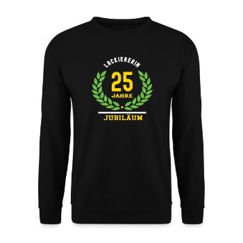 Painter Anniversary 25 Years 25th Anniversary - Unisex Sweatshirt - black - Front - Alina (178cm) & Michal (187cm)
