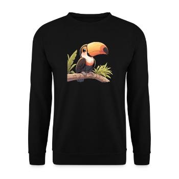 Tortoises Tortoise - Unisex Sweatshirt - black - Front - Alina (178cm) & Michal (187cm)