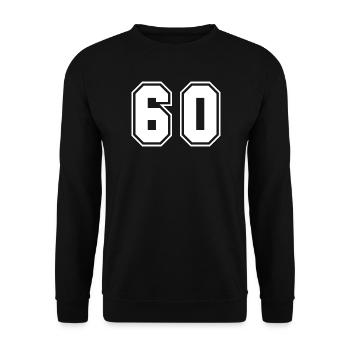 Graffiti urbain Streetwear Design 60 - Sweat-shirt Unisexe - noir - Devant - Alina (178cm) & Michal (187cm)