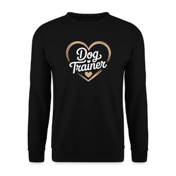 Dog trainer - Unisex Sweatshirt - black - Front - Alina (178cm) & Michal (187cm)