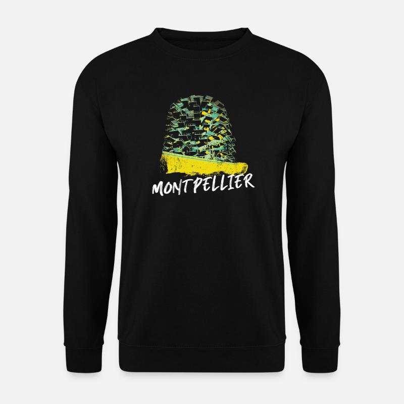 Montpellier Dynamic Colours in Architecture - Unisex Sweatshirt - black