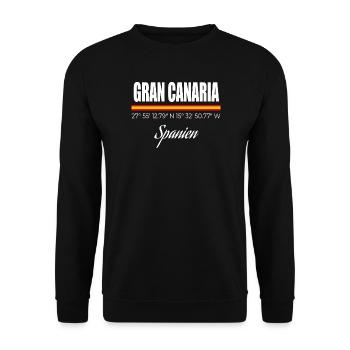 Gran Canaria - Unisex Sweatshirt - black - Front - Alina (178cm) & Michal (187cm)