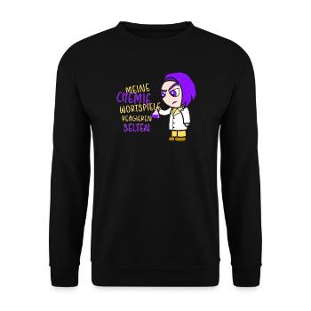 Chimie Chimiste Professeur de chimie Drôle de science - Sweat-shirt Unisexe - noir - Devant - Alina (178cm) & Michal (187cm)