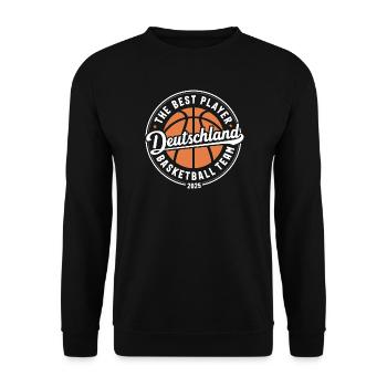 Allemagne Champion de basket-ball Design - Sweat-shirt Unisexe - noir - Devant - Alina (178cm) & Michal (187cm)