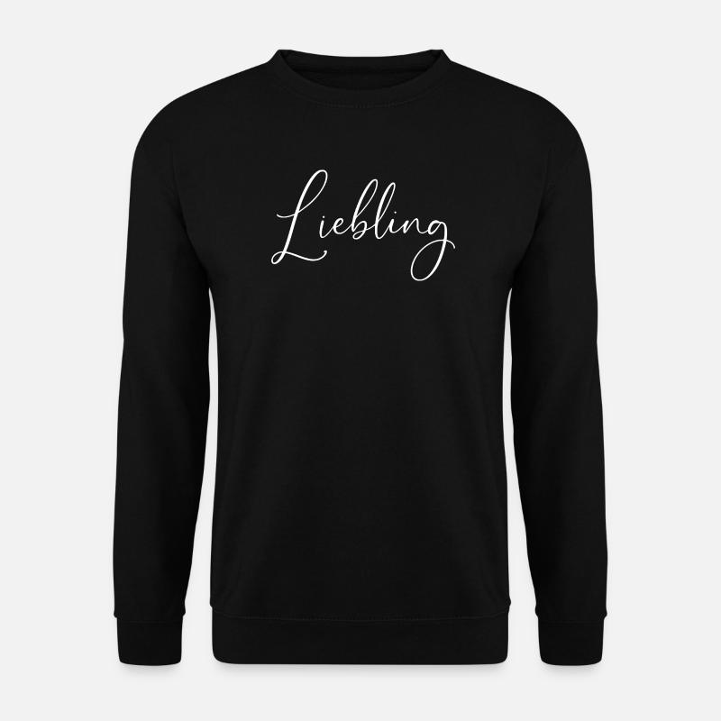 darling / handwriting design - Unisex Sweatshirt - black