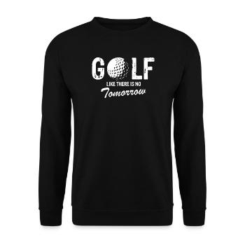Citation Golf Like There Is No Tomorrow - Sweat-shirt Unisexe - noir - Devant - Alina (178cm) & Michal (187cm)