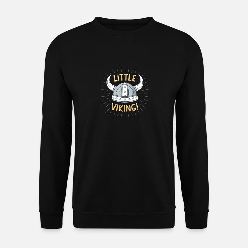 Kleiner Wikingerhelm - Unisex Pullover - Schwarz
