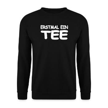 Thé - Sweat-shirt Unisexe - noir - Devant - Alina (178cm) & Michal (187cm)