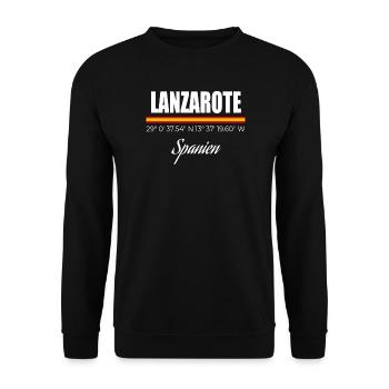 Lanzarote - Unisex Sweatshirt - black - Front - Alina (178cm) & Michal (187cm)