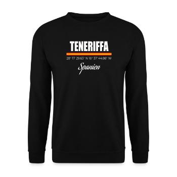 Teneriffa - Unisex Pullover - Schwarz - Vorne - Alina (178cm) & Michal (187cm)