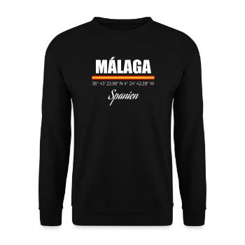 Malaga - Unisex Pullover - Schwarz - Vorne - Alina (178cm) & Michal (187cm)