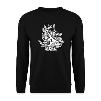 Kung Fu Dragons – Arts Martiaux et Pouvoir du tatouage - Sweat-shirt Unisexe - noir - Devant - Alina (178cm) & Michal (187cm)