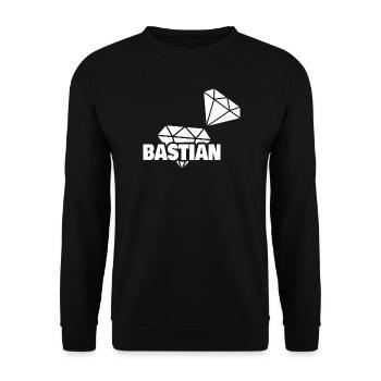 Kostbar Bastian - Unisex Pullover - Schwarz - Vorne - Alina (178cm) & Michal (187cm)
