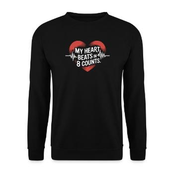 Synchronschwimmen Kunstschwimmen Wassersport - Unisex Pullover - Schwarz - Vorne - Alina (178cm) & Michal (187cm)