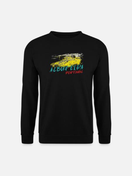 Illustration Albufeira Praia dos Barcos - Unisex Sweatshirt - black