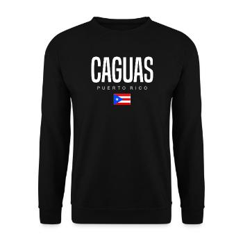 Caguas Puerto Rico Puerto Ricans - Unisex Sweatshirt - black - Front - Alina (178cm) & Michal (187cm)