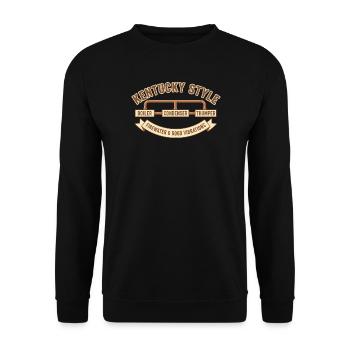 Kentucky Style - Unisex Sweatshirt - black - Front - Alina (178cm) & Michal (187cm)