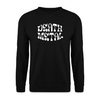 Typographie Death Metal Grunge - Sweat-shirt Unisexe - noir - Devant - Alina (178cm) & Michal (187cm)