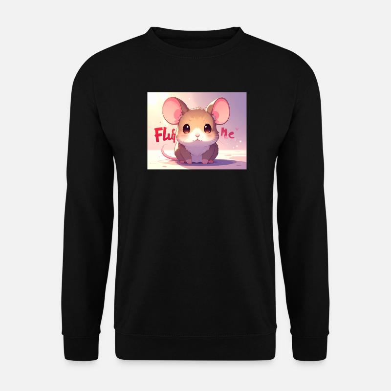 Mouse Fluff me - Unisex Sweatshirt - black